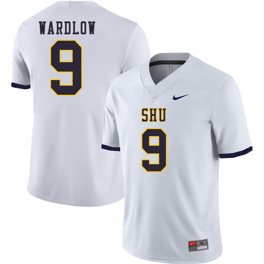 Men-Youth #9 Caleb Wardlow Siena Heights Saints 2023 College Football Jerseys Stitched-White